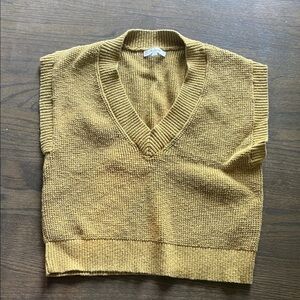 Madewell Mustard Yellow Knit Top